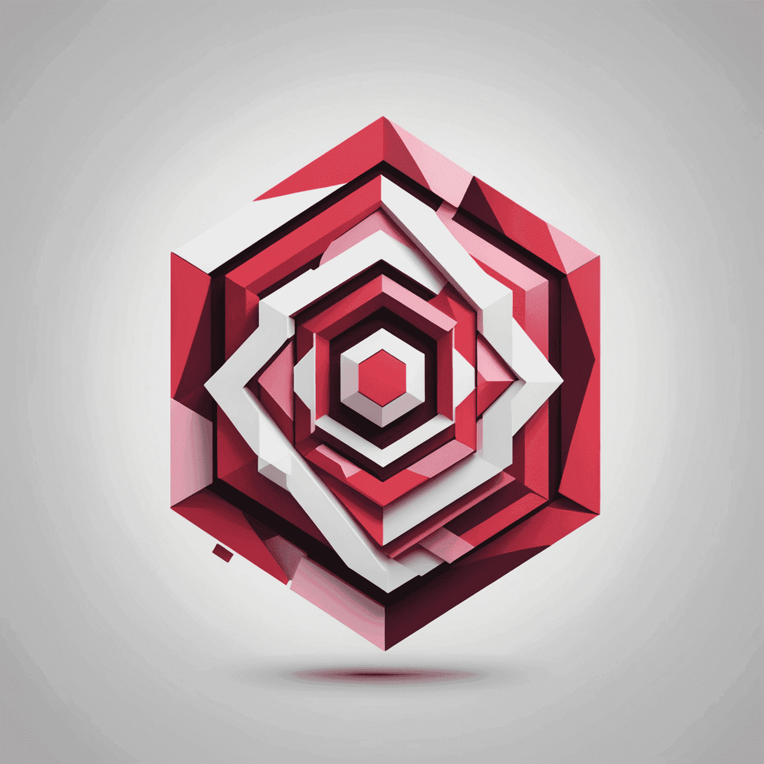 Qubeiltics logo featuring a modern, abstract design with red and pink elements