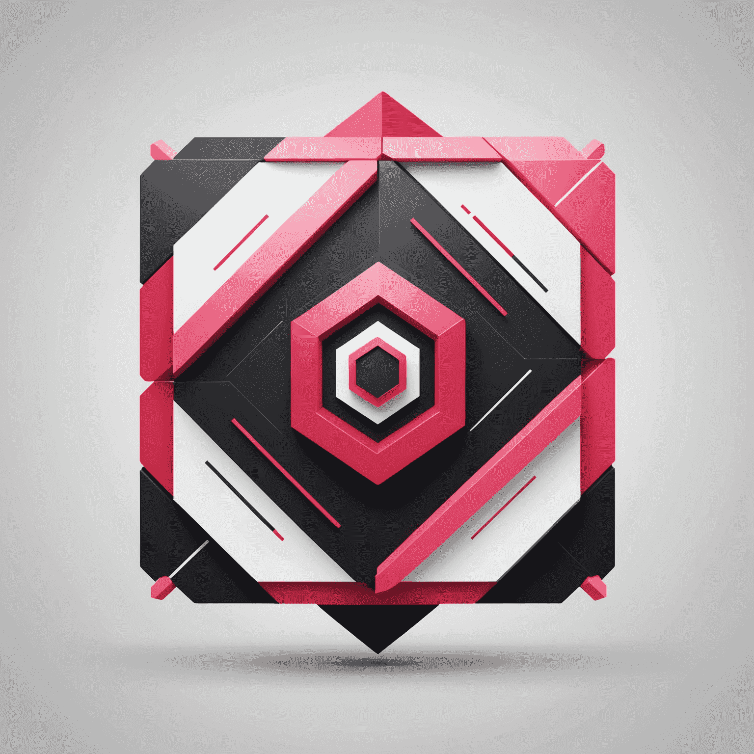 Qubeiltics logo featuring a modern, abstract design with red and pink elements