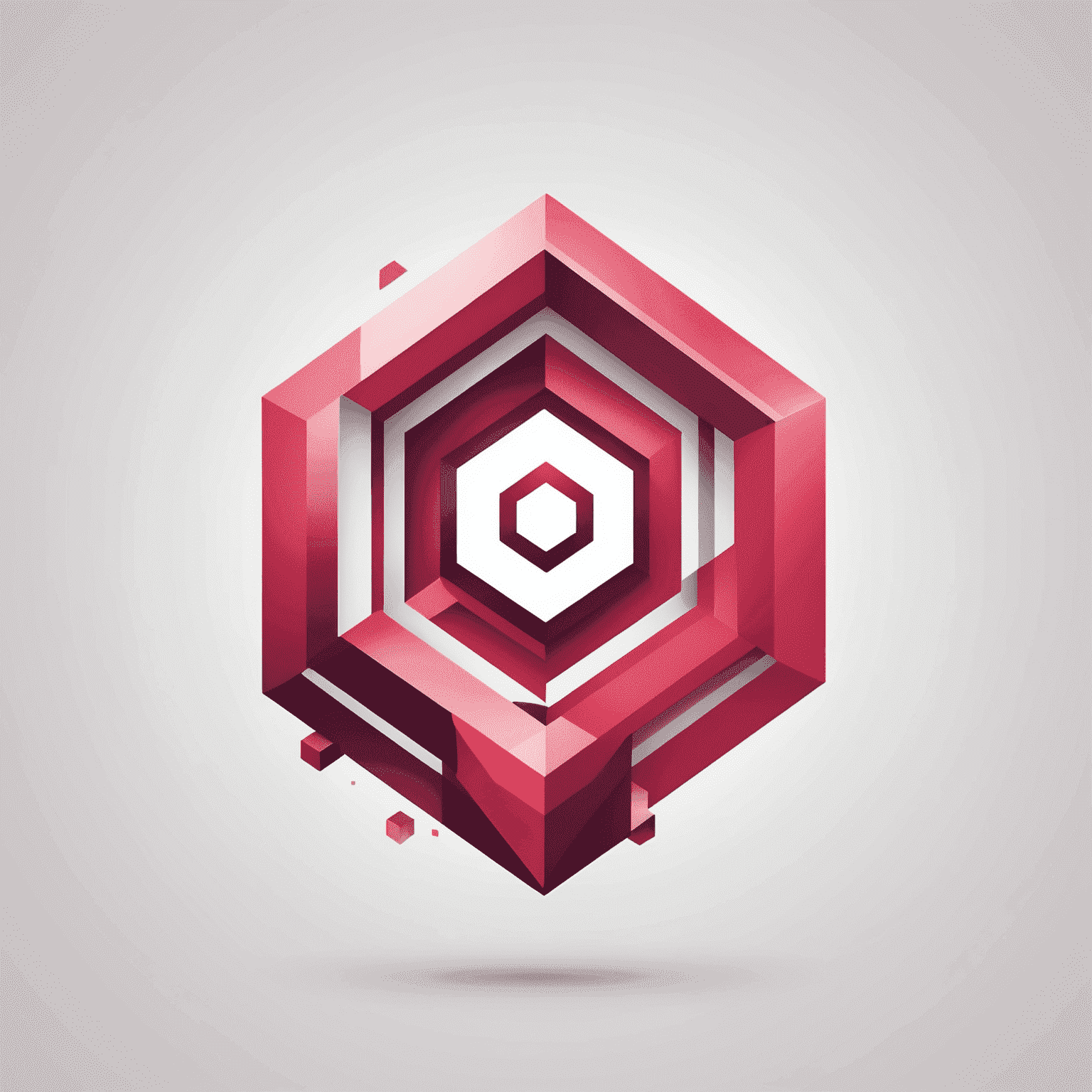 Qubeiltics logo featuring a modern, abstract design with red and pink elements