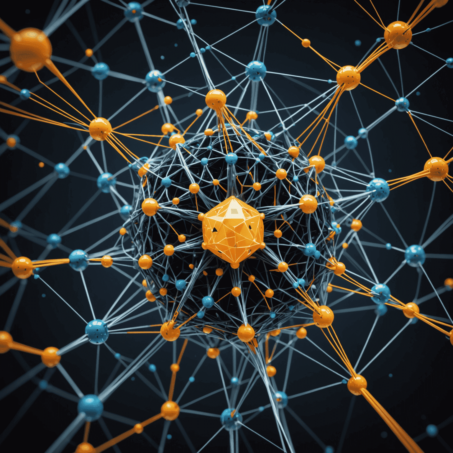 Visual representation of AI optimizing qubetic processes, showing interconnected neural networks and quantum circuits